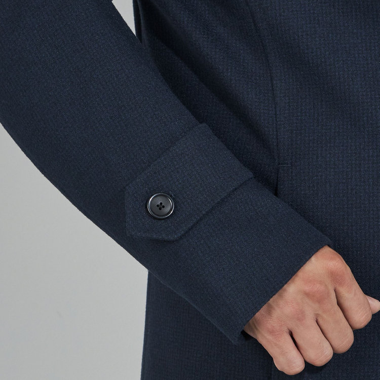 ソノタ（KONAKA用） 【レギュラーフィット】【秋冬】ショートスタンドカラーコート/ネイビー 紺中間