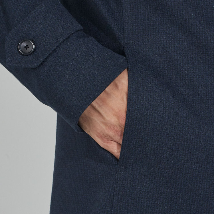 ソノタ（KONAKA用） 【レギュラーフィット】【秋冬】ショートスタンドカラーコート/ネイビー 紺中間