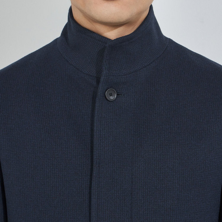 ソノタ（KONAKA用） 【レギュラーフィット】【秋冬】ショートスタンドカラーコート/ネイビー 紺中間