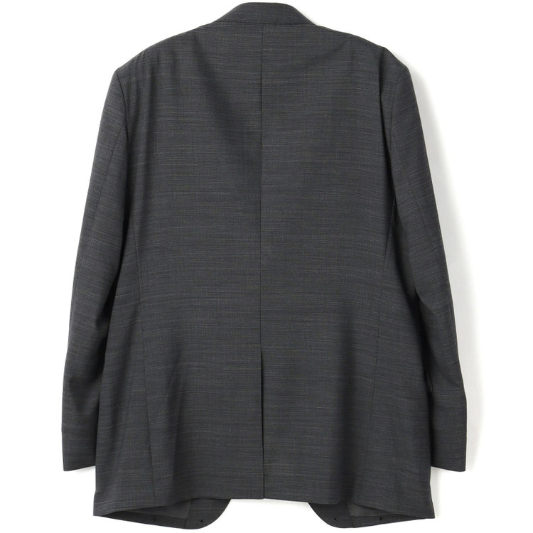 ＪＰセレクトライン 【JOHN PEARSE BLACK】【春夏】2釦シングルスーツ 0タック グレー/ULTRA LIGHT SPEC・シャワークリーン※裾直し必要 グレー濃色