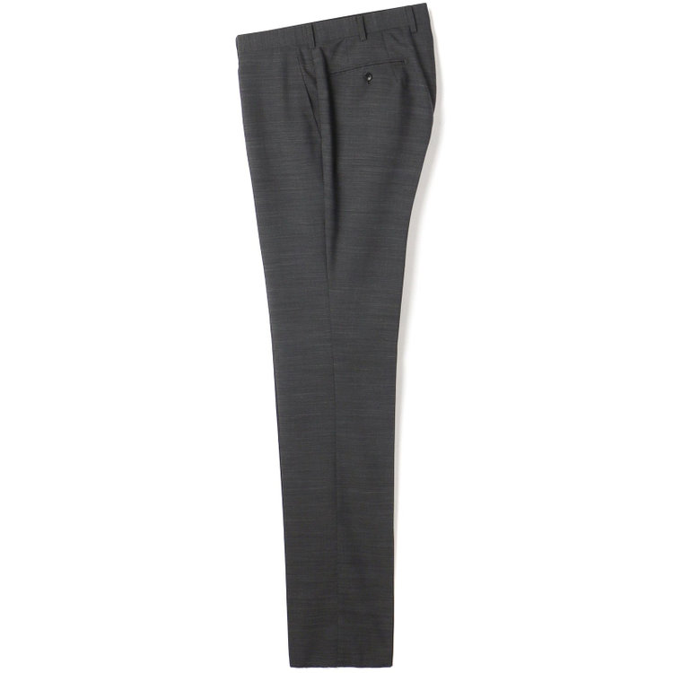 ＪＰセレクトライン 【JOHN PEARSE BLACK】【春夏】2釦シングルスーツ 0タック グレー/ULTRA LIGHT SPEC・シャワークリーン※裾直し必要 グレー濃色