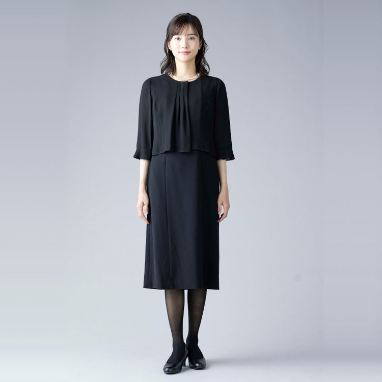 カンサイファム 【KANSAI YAMAMOTO FEMME】【年間】ノーカラー＋ワンピーススカートレディースフォーマル 黒