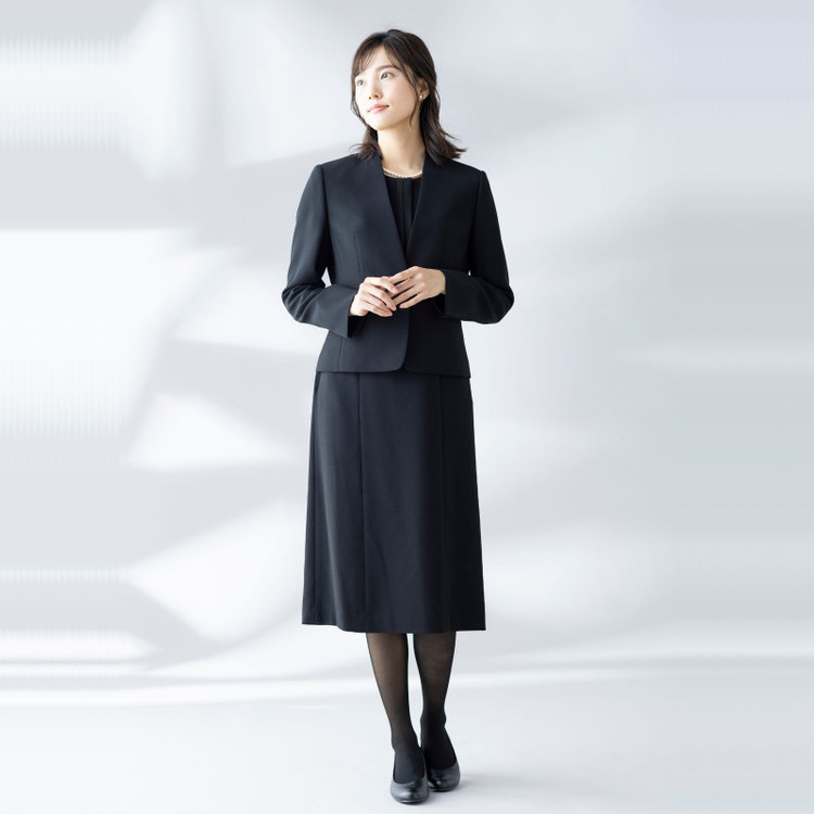 カンサイファム 【KANSAI YAMAMOTO FEMME】【年間】ノーカラー＋ワンピーススカートレディースフォーマル 黒