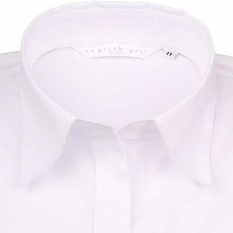 ＥＮＧＬＩＳＨ ＧＩＲＬ 【english girl by J.P.】スキッパーカラーブラウス/ホワイト×ソリッド ホワイト系(白)