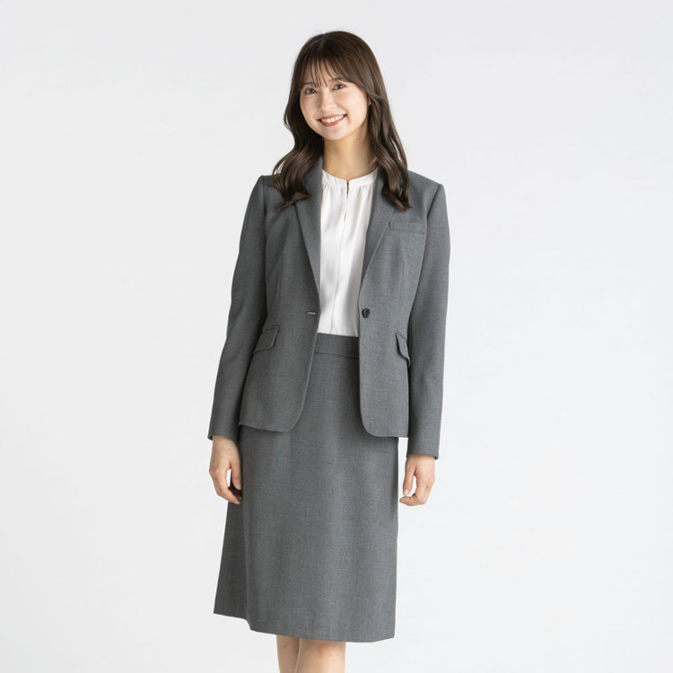 【NATURAL BEAUTY】【年間】1釦ジャケット/グレー