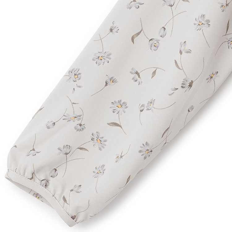 ＥＮＧＬＩＳＨ ＧＩＲＬ 【english girl by J.P./9分袖】ボウタイ風フロントタックブラウス/ベージュ×ボタニカル 茶淡色