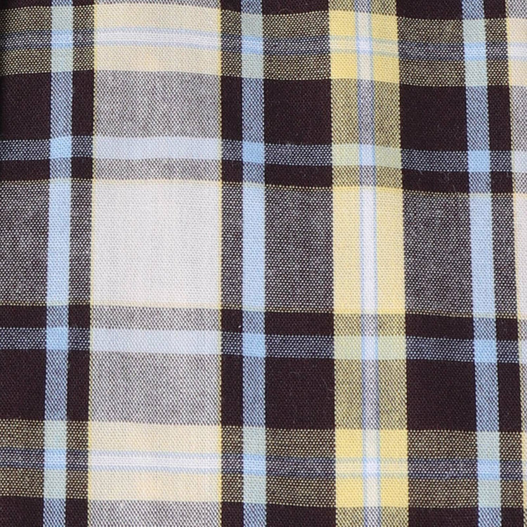 スタンリーブラッカ 【stanley blacker】【半袖】コットンボタンダウンシャツ/イエロー×チェック イエロー系(黄)