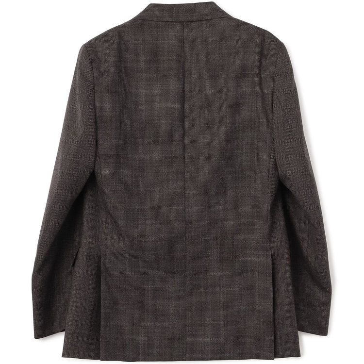 ＪＰ コンフォート 【JOHN PEARSE comfort】【春夏】2釦シングルスーツ ショートタック/ブラウン×チェック/REAL BROWN/NEW ZEALAND WOOL/SustainaBee Wool/※裾上げ必要 茶中間