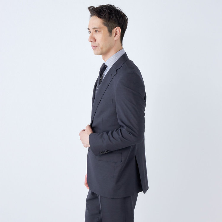 ＫＡＮＳＡＩＭＡＮ 【KANSAIMAN collection】【春夏】2釦シングルスーツ ショートタック/ネイビー/ULTRA LIGHT SPEC・シャワークリーン 紺中間