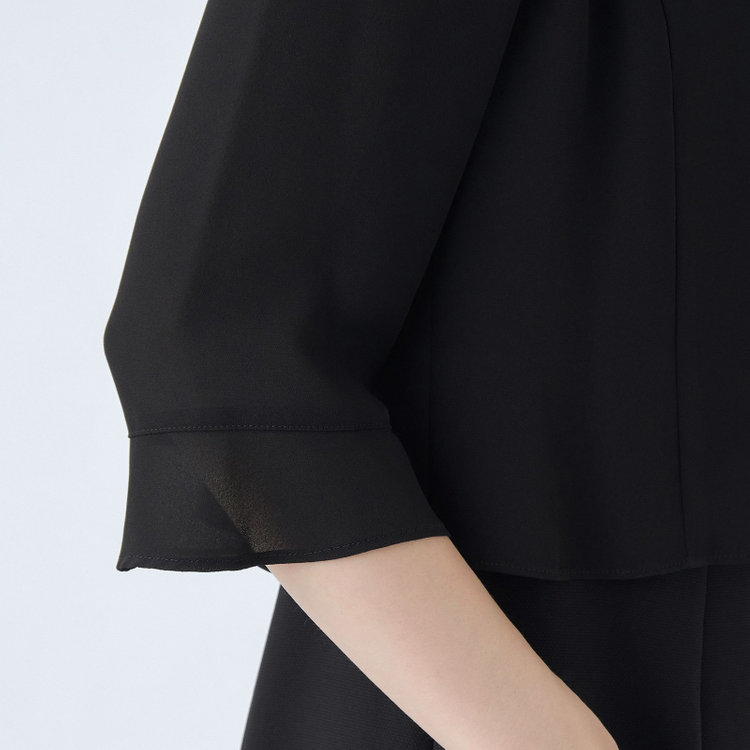 カンサイファム 【KANSAI YAMAMOTO FEMME】【年間】ノーカラー＋ワンピーススカートレディースフォーマル 黒