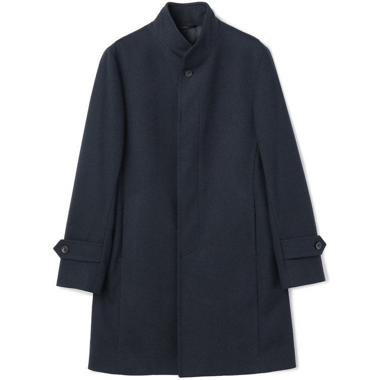 ソノタ（KONAKA用） 【レギュラーフィット】【秋冬】ショートスタンドカラーコート/ネイビー 紺中間