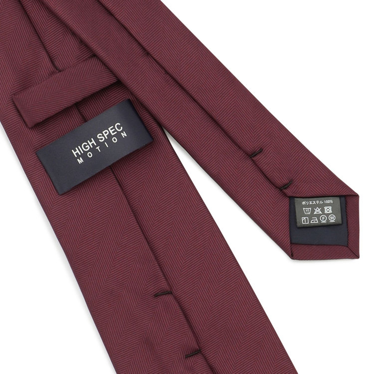 ハイスペックモーション 【発送在庫あり】【HIGH SPEC MOTION】ウォッシャブル ストライプネクタイ 8.0cm幅/ワイン×シャドー その他