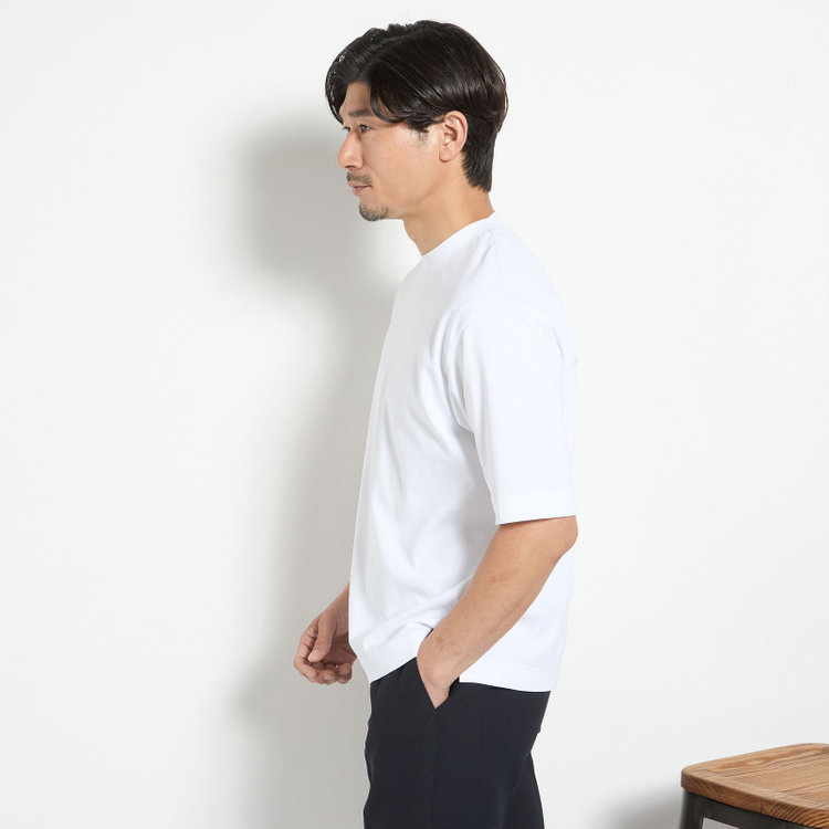 ＪＰ コンフォート 【JOHN PEARSE comfort navy】【半袖】ビズTシャツ/ホワイト 白