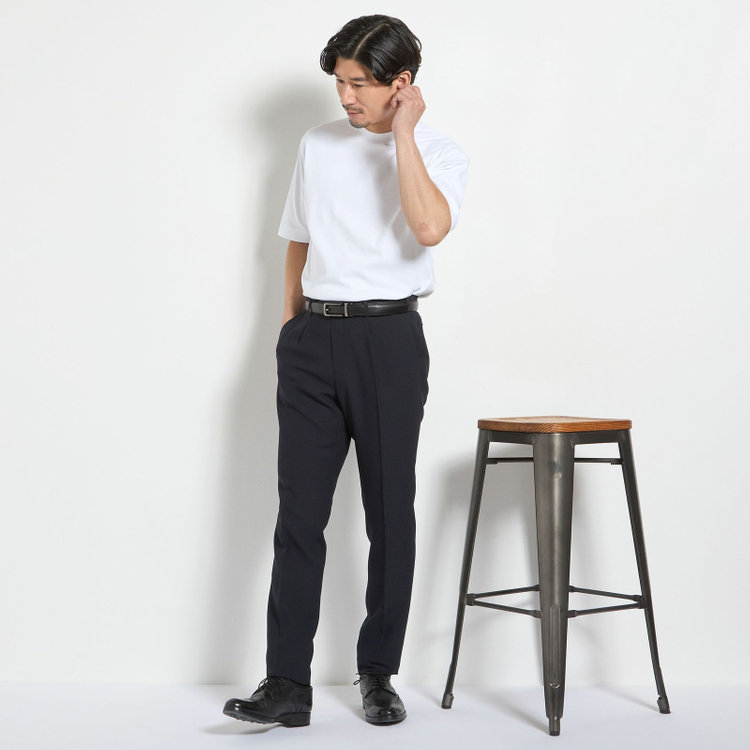 ＪＰ コンフォート 【JOHN PEARSE comfort navy】【半袖】ビズTシャツ/ホワイト 白