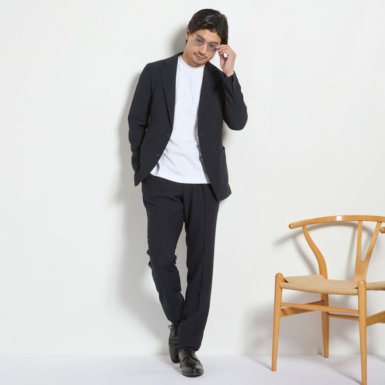 ＪＰ コンフォート 【JOHN PEARSE comfort navy】【半袖】ビズTシャツ/ホワイト 白