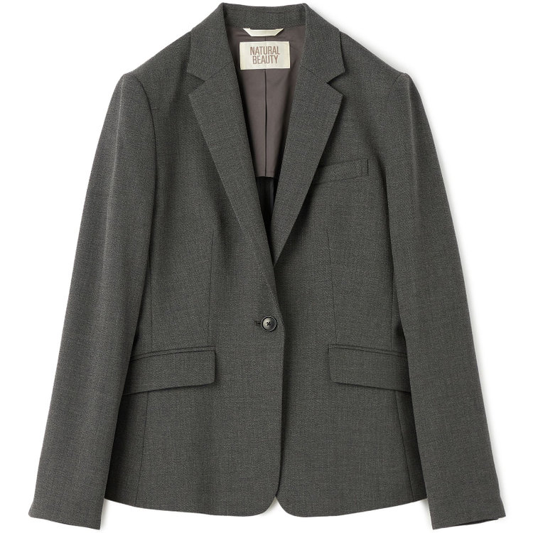 ナチュラル　ビューティー 【NATURAL BEAUTY】【年間】1釦ジャケット/グレー グレー濃色