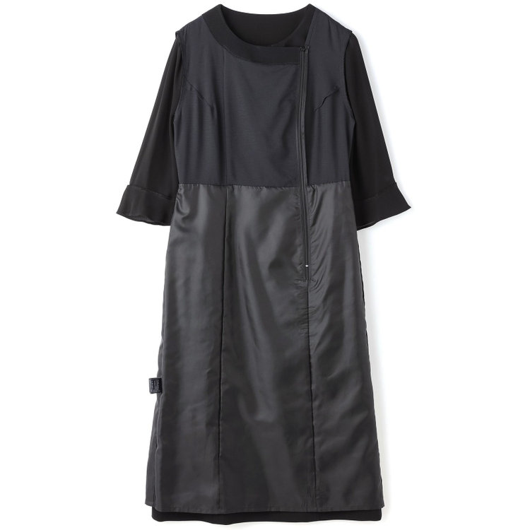 カンサイファム 【KANSAI YAMAMOTO FEMME】【年間】ノーカラー＋ワンピーススカートレディースフォーマル 黒