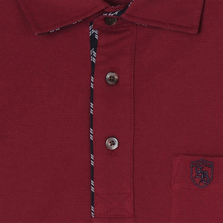 スタンリーブラッカ 【stanley blacker】【半袖】ポロシャツ/ワイン ワイン系(赤)