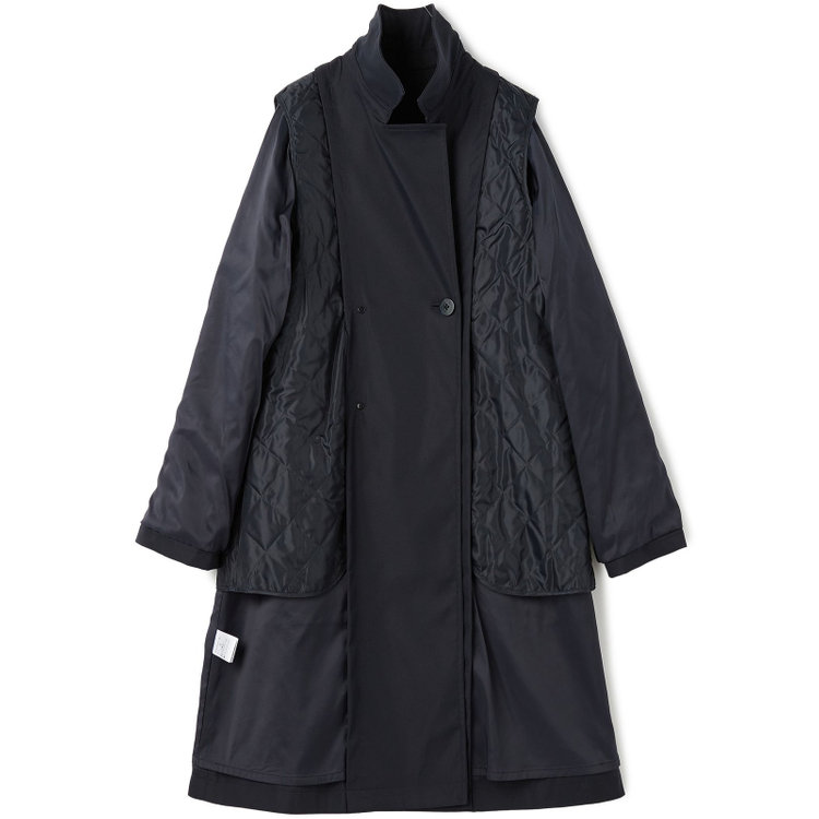 ナチュラル　ビューティー 【NATURAL BEAUTY】ダブルトレンチベルテッドコート/ネイビー 紺中間