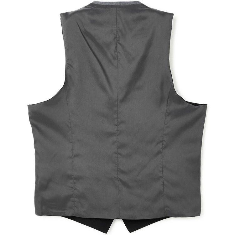 ソノタ（KONAKA用） 【JOHN PEARSE BLACK】【年間】リバーシブルジレ(ベスト)/ブラック＆グレー/SHOWER CLEAN 黒