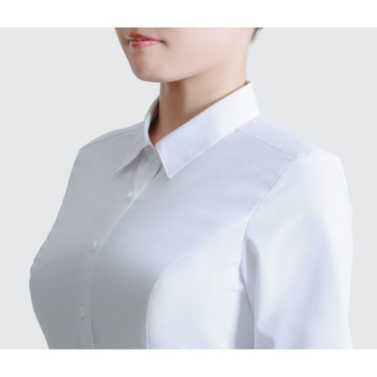 ソノタ（KONAKA用） 【KONAKA×overE/長袖】レギュラーカラーブラウス/ホワイト/形態安定 ホワイト系(白)