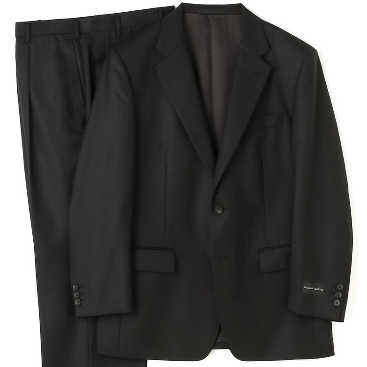 ドナートヴィンチ 【Donato Vinci Italy】【秋冬】2釦シングルスーツ 1タック/ブラック/REAL BLACK COLLECTION/NEW ZEALAND LIMITED WOOL/※裾上げ必要 黒