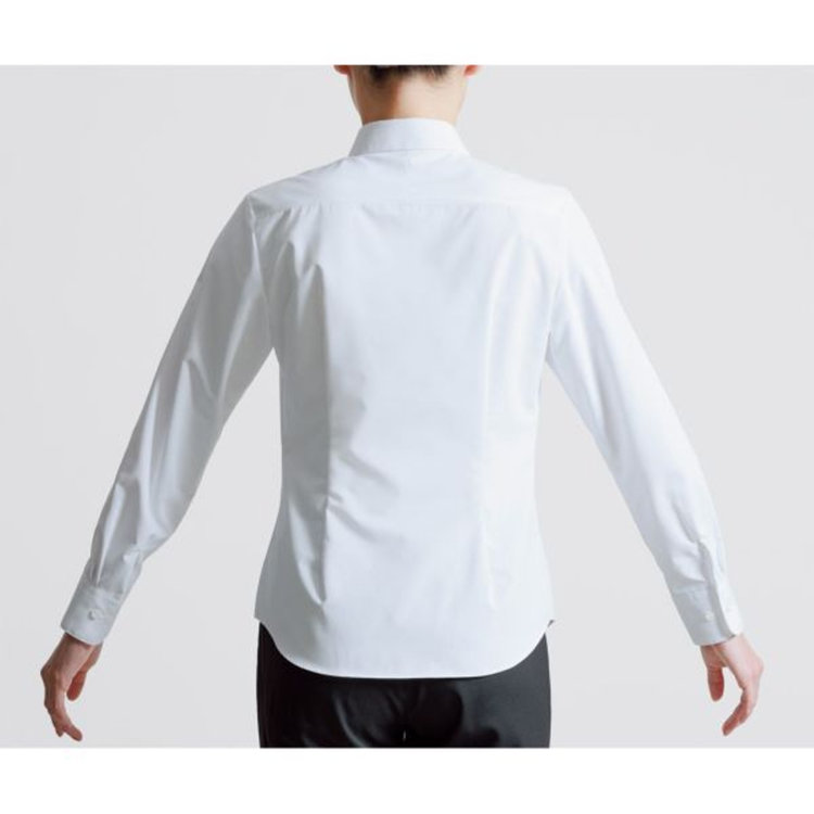 ソノタ（KONAKA用） 【KONAKA×overE/長袖】レギュラーカラーブラウス/ホワイト/形態安定 ホワイト系(白)