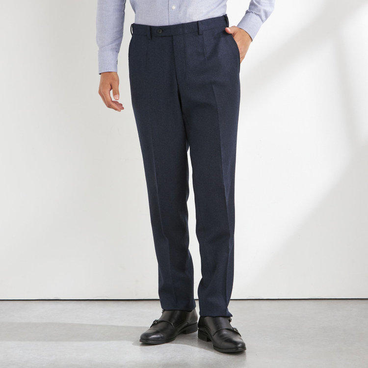 ＪＰ コンフォート 【THE 神 SUIT】【JOHN PEARSE comfort】【秋冬】2釦シングルスーツ ショートタック/ネイビー/ウエストムーブ/REDA ACTIVE/NEW ZEALAND MERINO/SHOWER CLEAN/※裾上げ必要 紺濃色