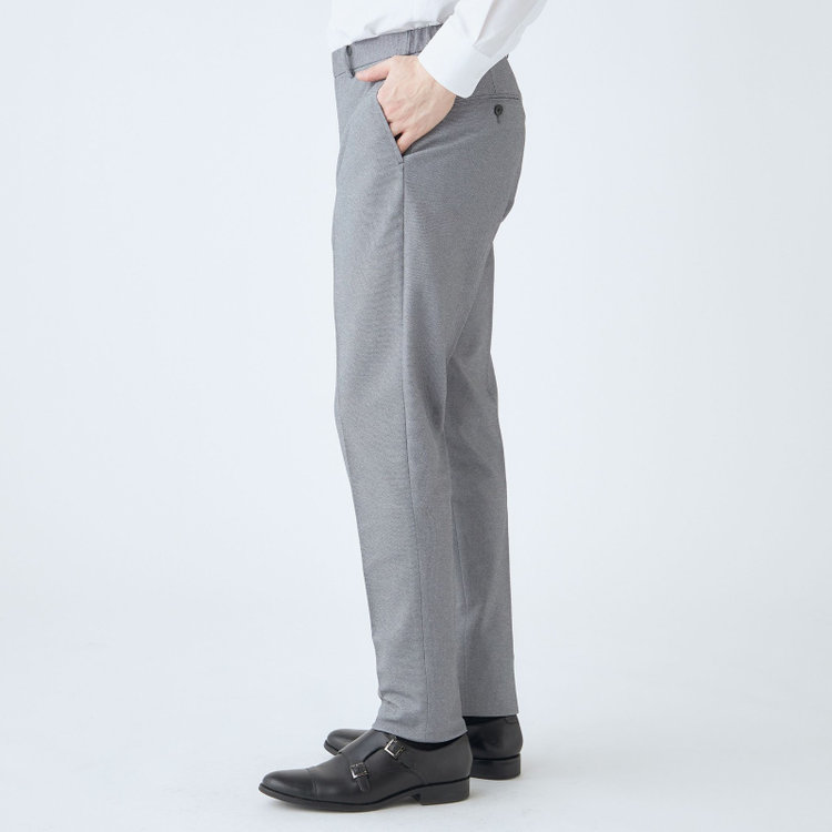 ハイスペックモーション 【HIGH SPEC MOTION】【春夏】0タックパンツ/グレー/ウエストシャーリング仕様/※裾上げ必要 グレー中間