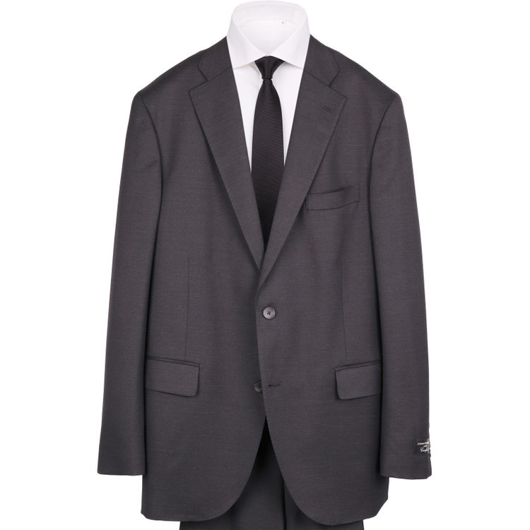 ＪＰ コンフォート 【JOHN PEARSE comfort】【春夏】2釦シングルスーツ 1タック/ブラック/REAL BLACK COLLECTION/NEW ZEALAND LIMITED WOOLSHOWER CLEAN/SustainaBee Wool ブラック系(黒)