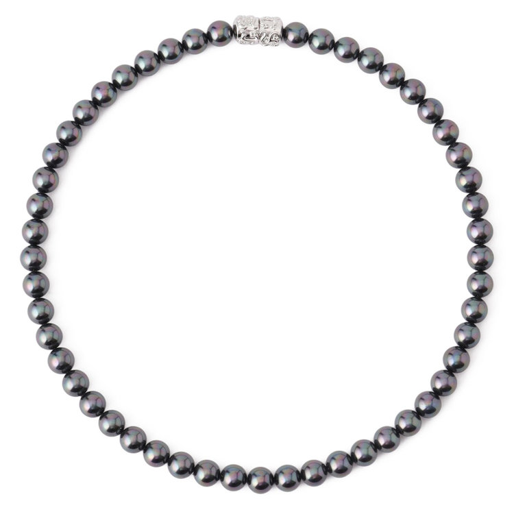 ソノタ（KONAKA用） 【日本製】淡水貝でつくった純正国産貝パール/ネックレス＆イヤリング/ダーク系 黒