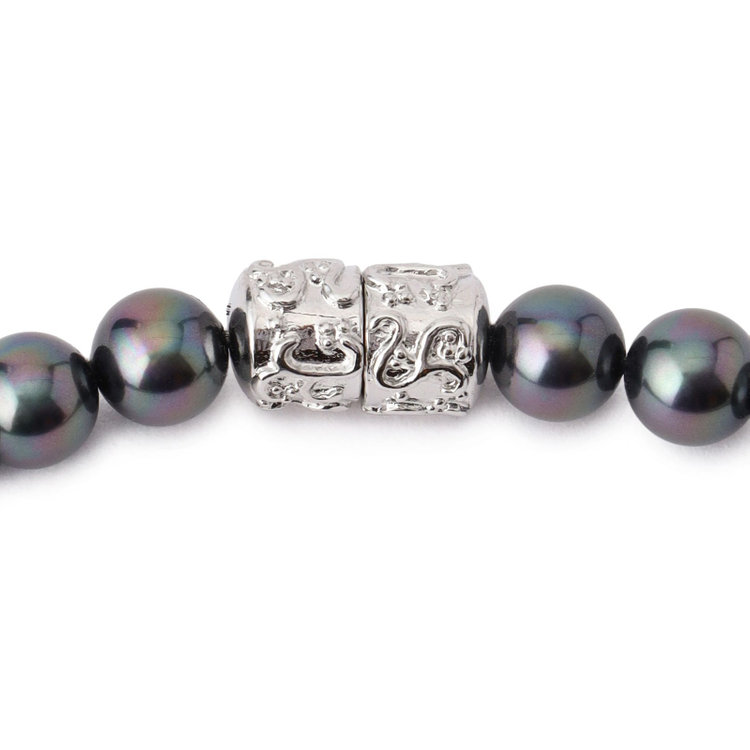 ソノタ（KONAKA用） 【日本製】淡水貝でつくった純正国産貝パール/ネックレス＆イヤリング/ダーク系 黒