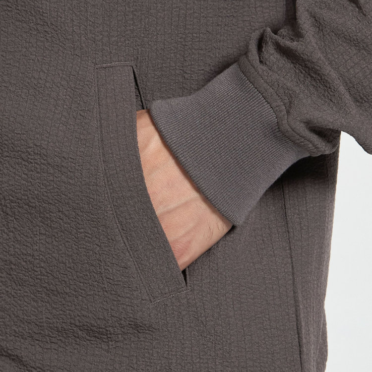 スタンリーブラッカ  【stanley blacker new york】シアサッカー MA-1/ブラウン 茶中間