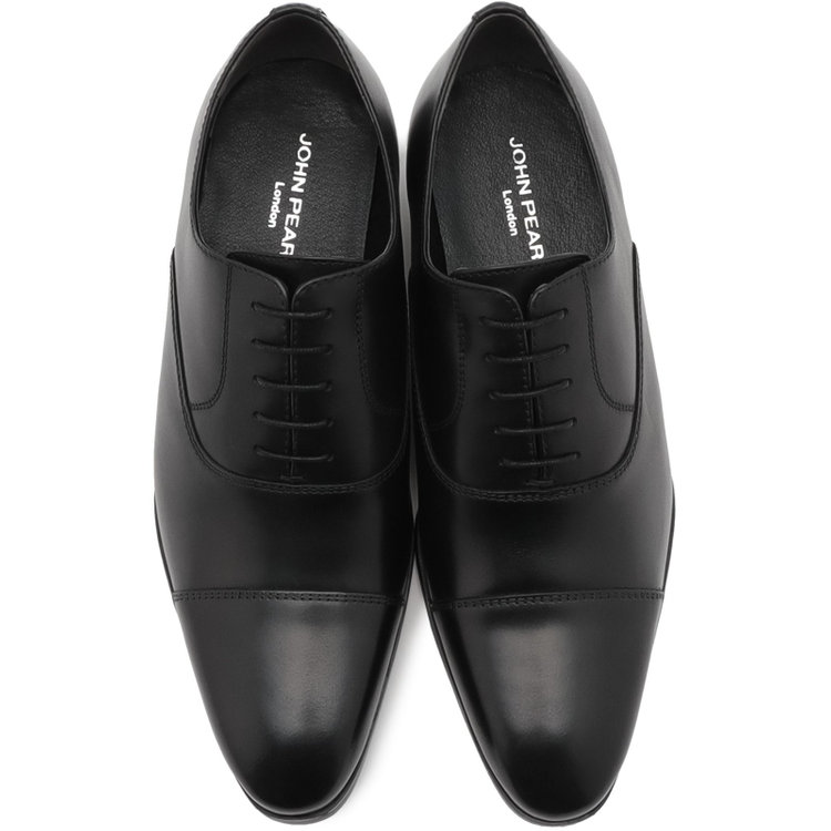 ジョンピアース 【JOHN PEARSE】ストレートチップ ドレスシューズ/ブラック/セメント製法 黒