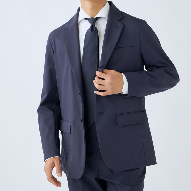 ＵＷＳ ＷＯＲＫ 【ULTRA WORK SUIT/WORK LINE】【年間】セットアップ2釦ジャケット/ネイビー 紺中間