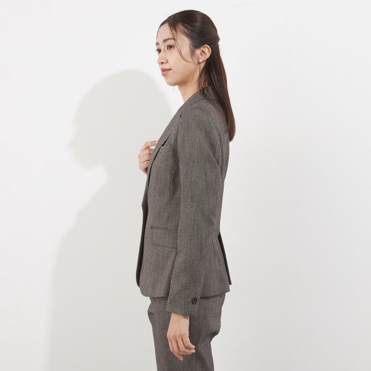 ソノタ（KONAKA用） 【Diana】【秋冬】ジャケット セットアップ対応 /ブラウン /ウォッシャブル＆ストレッチ /BISHU JAPAN 茶中間