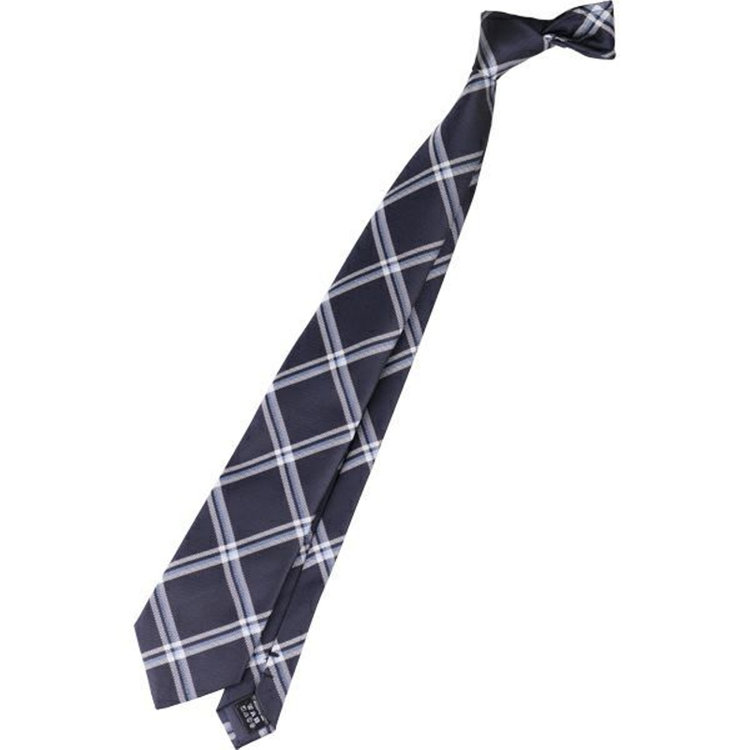 【HIGH SPEC MOTION】ウォッシャブル チェックネクタイ 8.0cm幅/ネイビー×ホワイト×ブルー