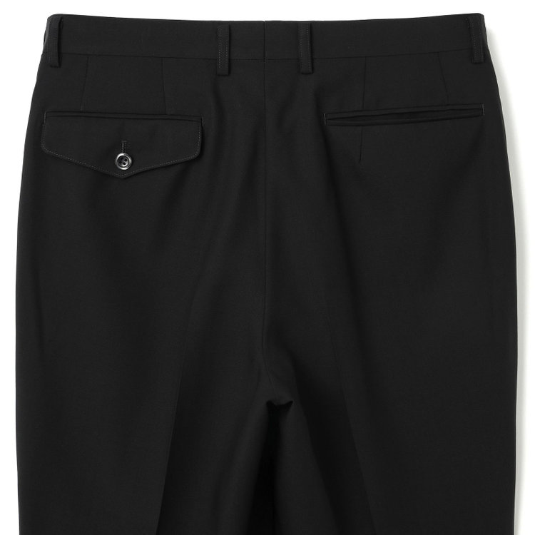 ドナートヴィンチ 【Donato Vinci Italy】【濃染加工】【春夏】サマーフォーマル 2釦シングル1タックパンツ/ウエストアジャスター仕様/防虫加工/ナノ撥水加工/※裾上げ必要 黒