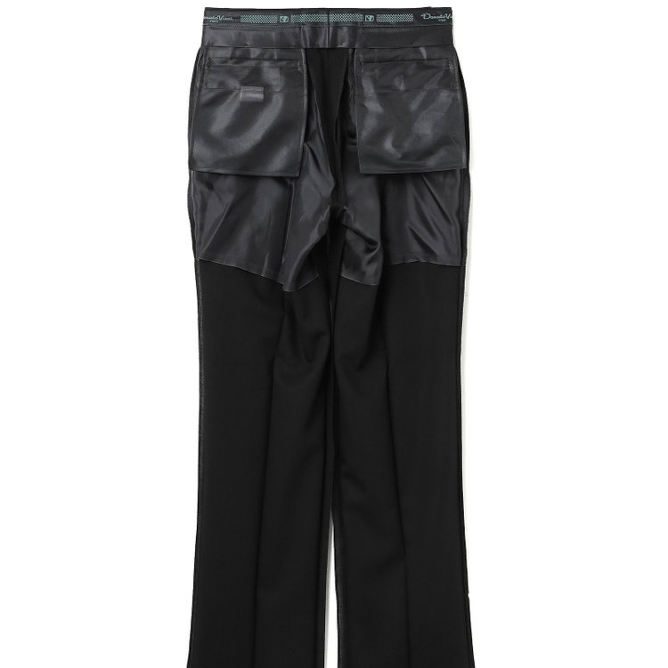 ドナートヴィンチ 【Donato Vinci Italy】【濃染加工】【春夏】サマーフォーマル 2釦シングル1タックパンツ/ウエストアジャスター仕様/防虫加工/ナノ撥水加工/※裾上げ必要 黒