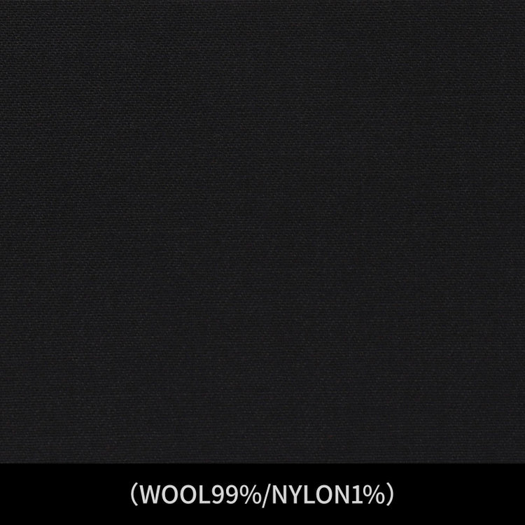 ジョンピアース 【パターンオーダー】【JOHN PEARSE WHITE 2釦】【年間】濃染フォーマル/ブラック/(WOOL99%/NYLON1%) ブラック系(黒)