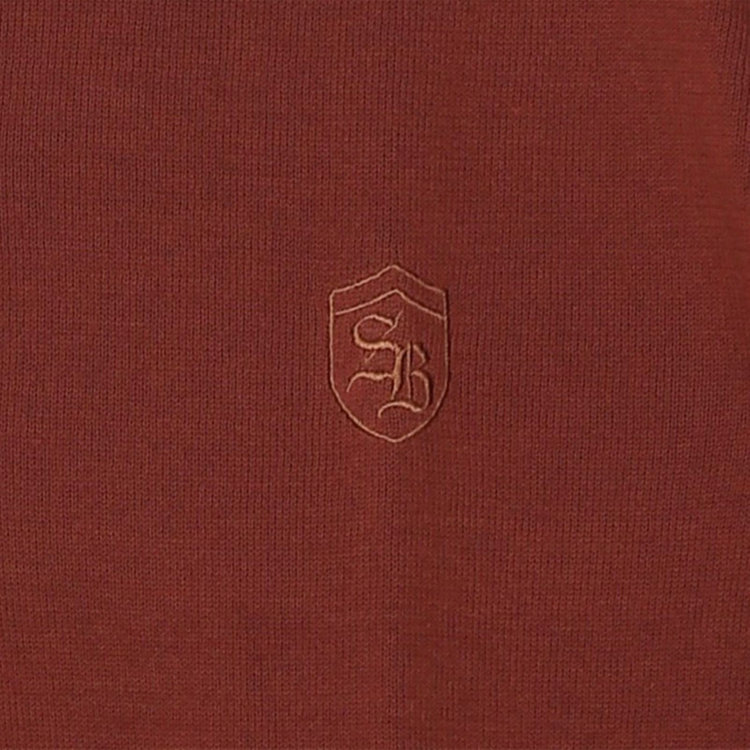 スタンリーブラッカ 【stanley blacker new york】リラックススタイルクラシックニットポロ/ブラウン ブラウン系(茶)