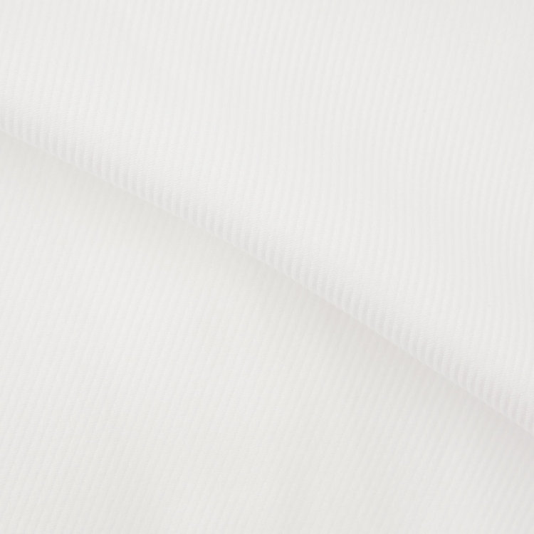 カンサイマンブルー 【for Special Days】【KANSAIMAN collection】【形態安定】【スタイリッシュシルエット】ワイドカラーワイシャツ/ホワイト×ドビーツイル/比翼仕様 白