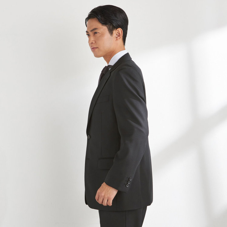 ドナートヴィンチ 【Donato Vinci Italy】【秋冬】2釦シングルスーツ 1タック/ブラック/REAL BLACK COLLECTION/NEW ZEALAND LIMITED WOOL/※裾上げ必要 黒