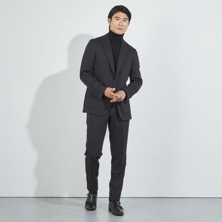 ＪＰコンフォート ネイビー 【JOHN PEARSE comfort navy】【秋冬】タートルネックセーター/ブラック 黒