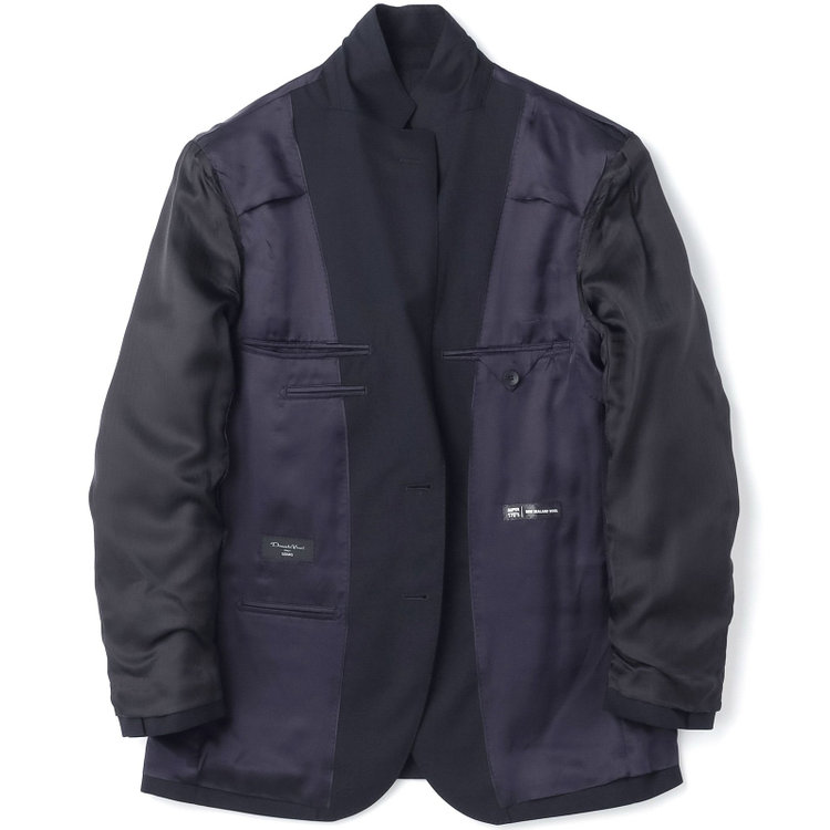 ドナートヴィンチウォモ 【THE 神 SUIT】【Donato Vinci Italy UOMO】【秋冬】2釦シングルスーツ 0タック/ネイビー×ソリッド/NEW ZEALAND WOOL SUPER170'S/SustainaBee Wool/※裾上げ必要 紺中間