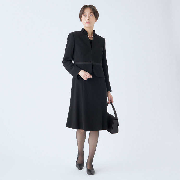 ソノタ（KONAKA用） 【RADVAN】【年間】スタンドタック襟アンサンブルレディースフォーマル 黒