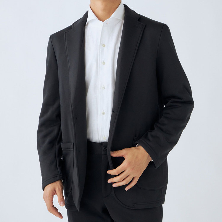 ＵＷＳ ＨＯＭＥ 【ULTRA WORK SUIT/HOME LINE】【秋冬】セットアップ バックフリースジャケット/ブラック ブラック系(黒)