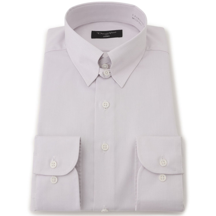 ドナートヴィンチウォモ 【Donato Vinci Italy Uomo】【STYLISH】【形態安定】【綿100％】タブカラーワイシャツ/グレー グレー淡色