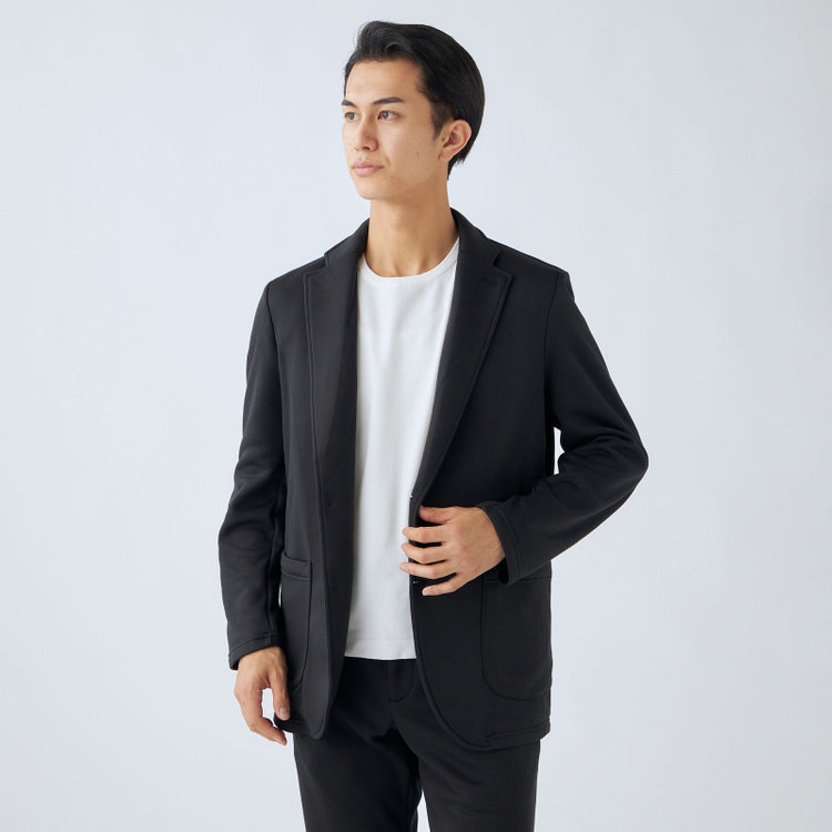 ＵＷＳ ＨＯＭＥ 【ULTRA WORK SUIT/HOME LINE】【秋冬】セットアップ バックフリースジャケット/ブラック ブラック系(黒)