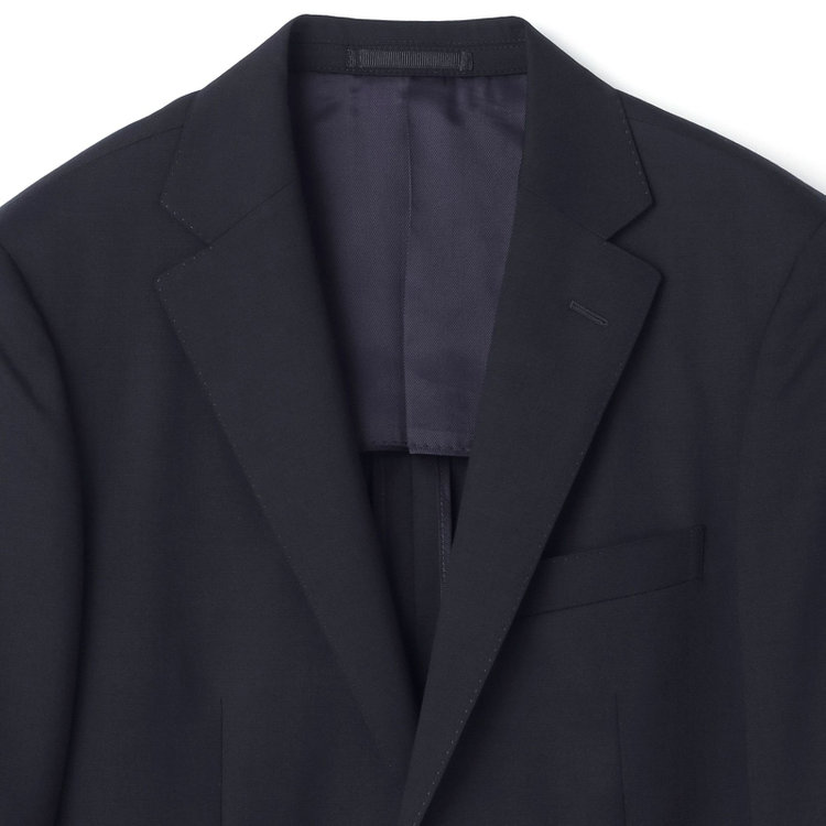 ドナートヴィンチウォモ 【THE 神 SUIT】【Donato Vinci Italy UOMO】【秋冬】2釦シングルスーツ 0タック/ネイビー×ソリッド/NEW ZEALAND WOOL SUPER170'S/SustainaBee Wool/※裾上げ必要 紺中間